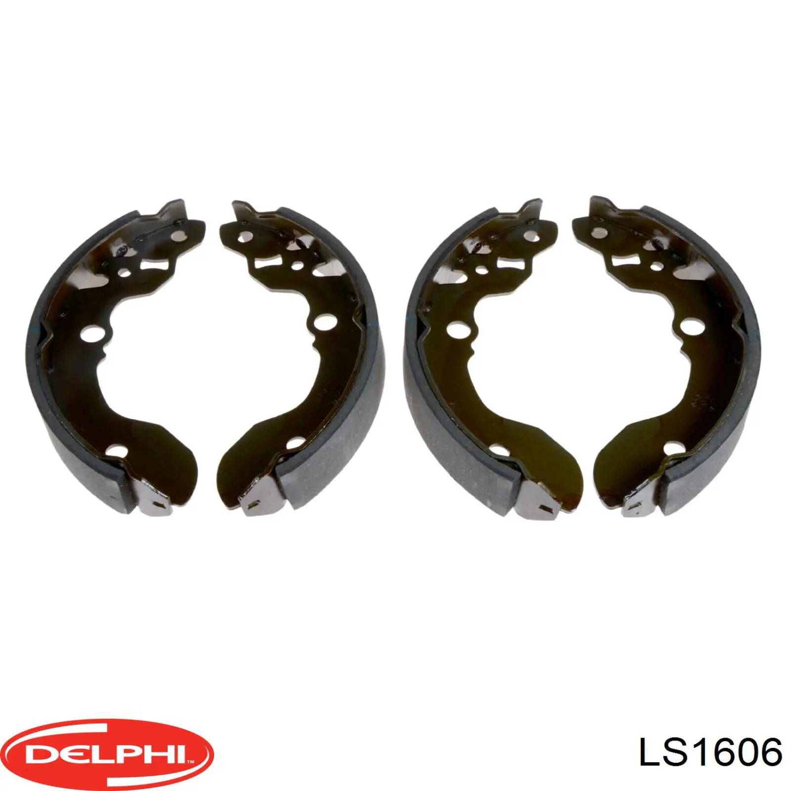 LS1606 Delphi колодки тормозные задние барабанные