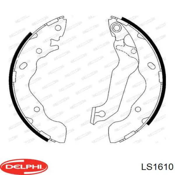 Тормоза рабочие задние ножные и тормозные барабаны Delphi LS1610 цена, от 23.85 USD