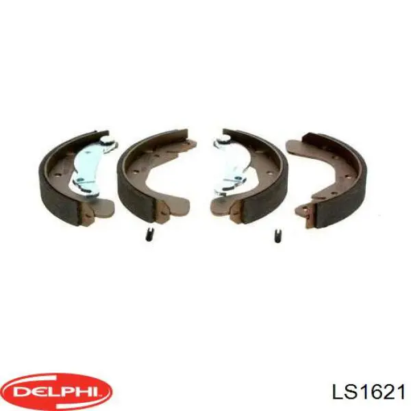 Купить LS1621 Delphi Задние барабанные тормозные колодки