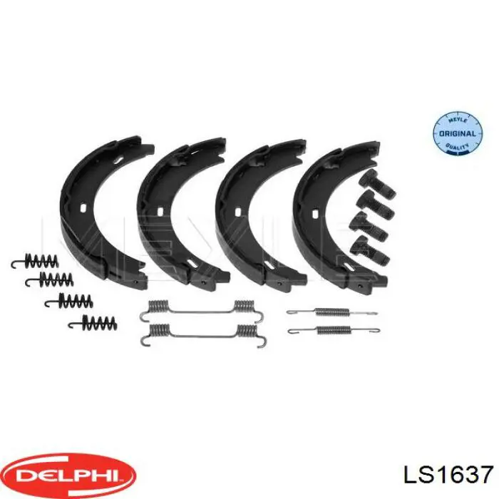 Тормозные колодки стояночного тормоза Delphi LS1637 цена, от 12.40 USD