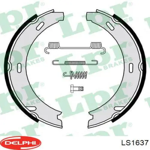 Купить LS1637 Delphi Колодки ручника/стояночного тормоза