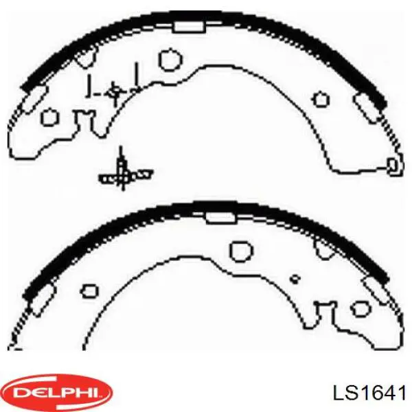 Задние барабанные колодки LS1641 Delphi