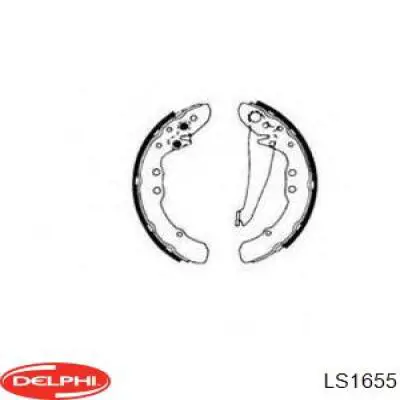 Задние барабанные колодки LS1655 Delphi