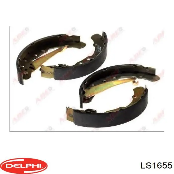 Купить LS1655 Delphi Задние барабанные тормозные колодки