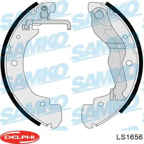 Купить LS1656 Delphi Задние барабанные тормозные колодки
