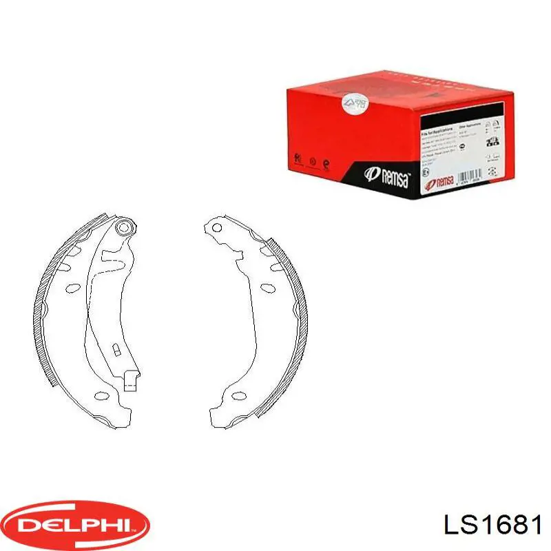 Тормоза рабочие задние ножные и тормозные барабаны Delphi LS1681 цена, от 14.04 USD