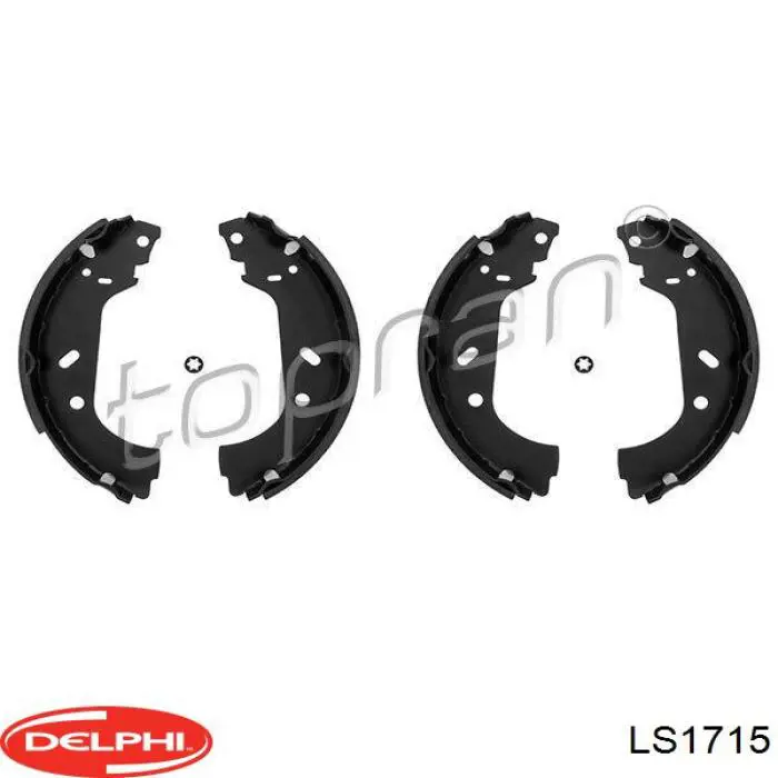 Задние барабанные колодки LS1715 Delphi