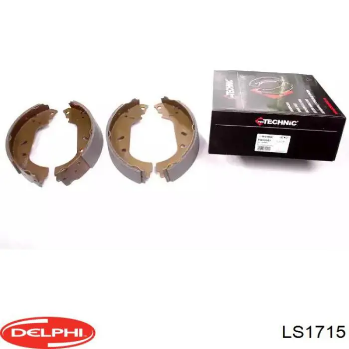 LS1715 Delphi Барабанные тормозные колодки