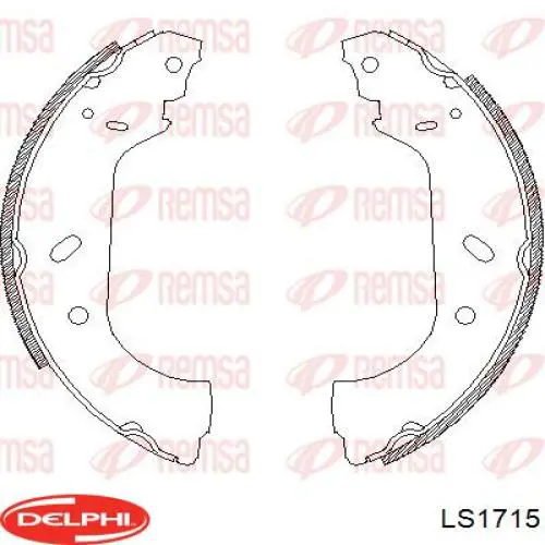 Тормоза рабочие задние ножные и тормозные барабаны Delphi LS1715 цена, от 24.58 USD