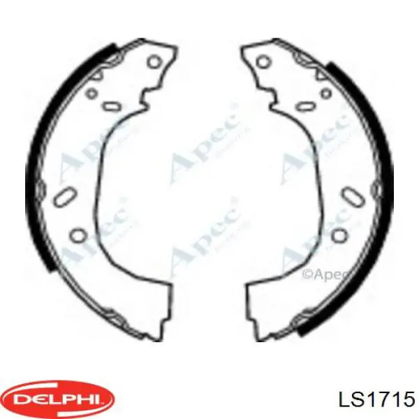Тормоза рабочие задние ножные и тормозные барабаны Delphi LS1715 цена, от 24.58 USD