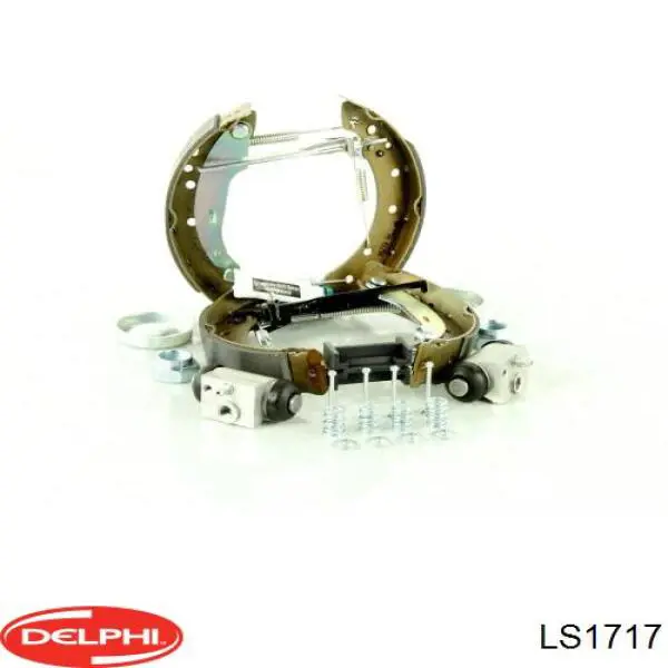 Купить LS1717 Delphi Задние барабанные тормозные колодки
