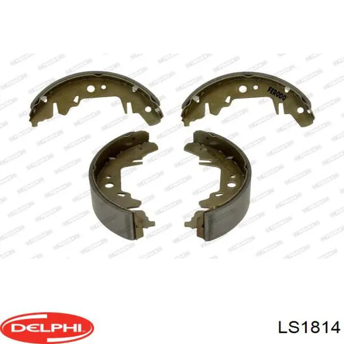 Тормоза рабочие задние ножные и тормозные барабаны Delphi LS1814 цена, от 32.28 USD