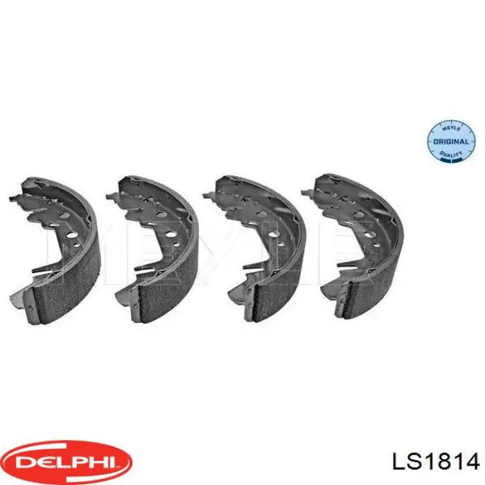 Купить LS1814 Delphi Задние барабанные тормозные колодки
