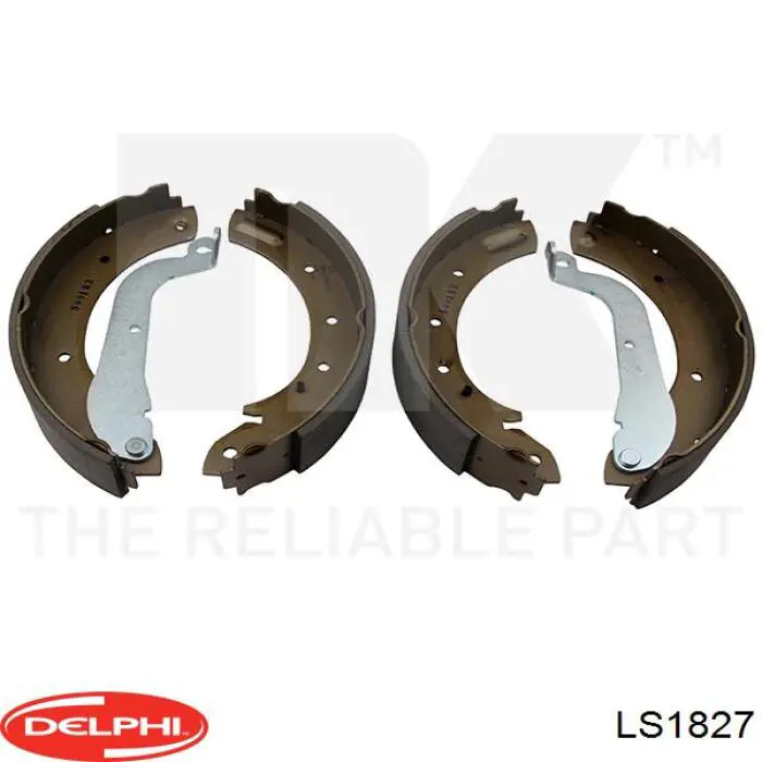 LS1827 Delphi колодки тормозные задние барабанные
