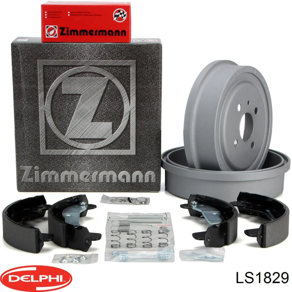 Купить LS1829 Delphi Задние барабанные тормозные колодки