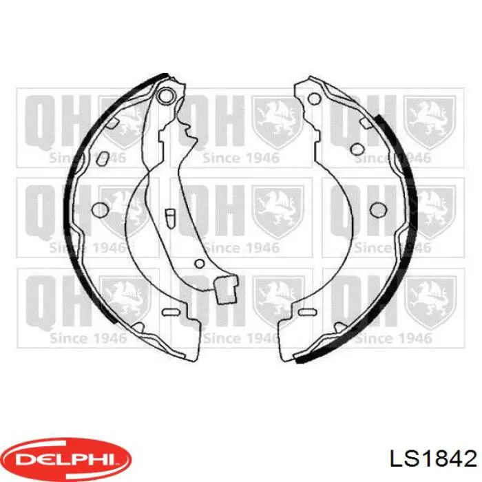 Тормоза рабочие задние ножные и тормозные барабаны Delphi LS1842 цена, от 19.96 USD
