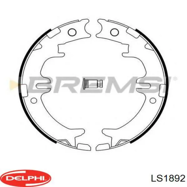 Колодки ручника LS1892 Delphi