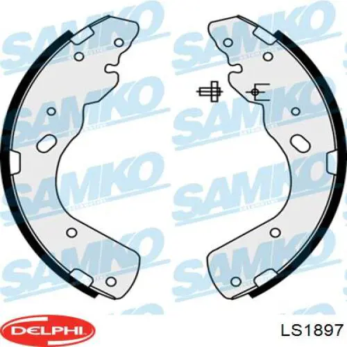 Тормоза рабочие задние ножные и тормозные барабаны Delphi LS1897 цена, от 49.19 USD