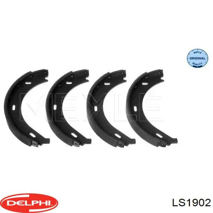 LS1902 Delphi Тормозные колодки ручника