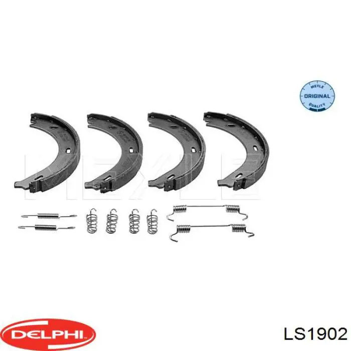 LS1902 Delphi Тормозные колодки ручника