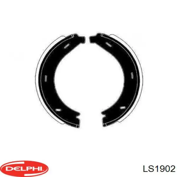 Тормозные колодки стояночного тормоза Delphi LS1902 цена, от 14.92 USD