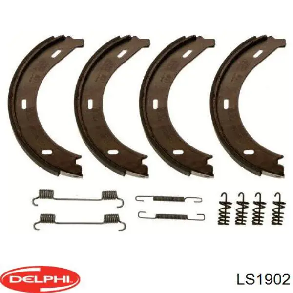 Купить LS1902 Delphi Колодки ручника/стояночного тормоза