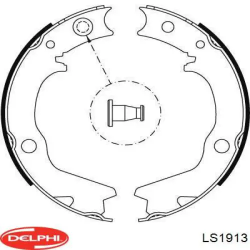 Тормоза рабочие задние ножные и тормозные барабаны Delphi LS1913 цена, от 18.78 USD