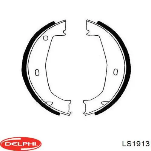 Купить LS1913 Delphi Задние барабанные тормозные колодки