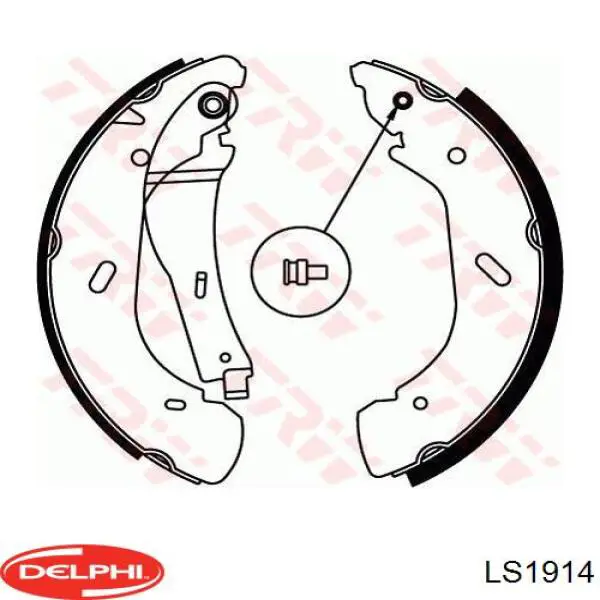 Задние барабанные колодки LS1914 Delphi