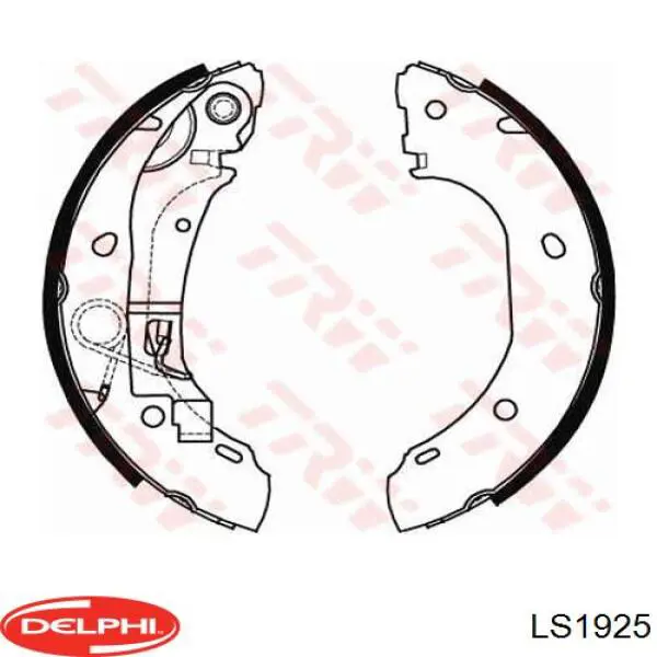 Задние барабанные колодки LS1925 Delphi