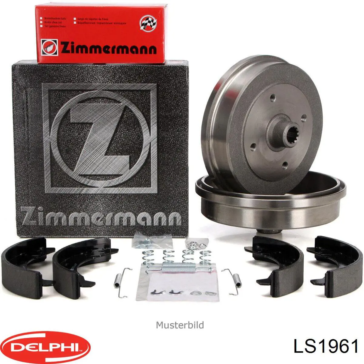 Задние барабанные колодки LS1961 Delphi
