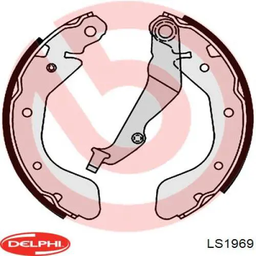 Тормоза рабочие задние ножные и тормозные барабаны Delphi LS1969 цена, от 20.10 USD