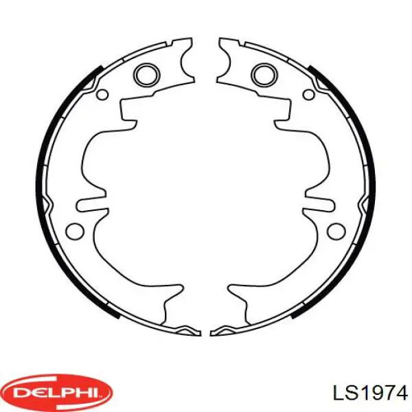 Колодки ручника LS1974 Delphi