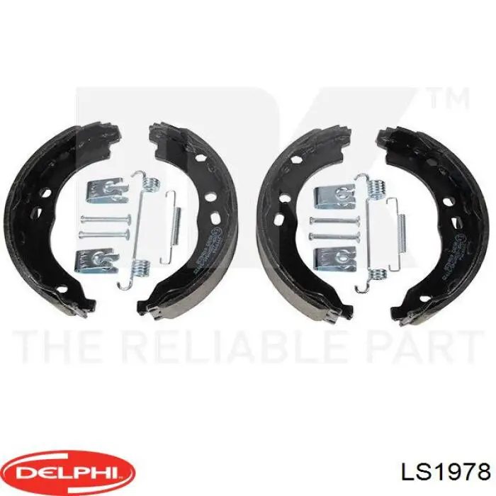 Тормозные колодки стояночного тормоза Delphi LS1978 цена, от 34.32 USD