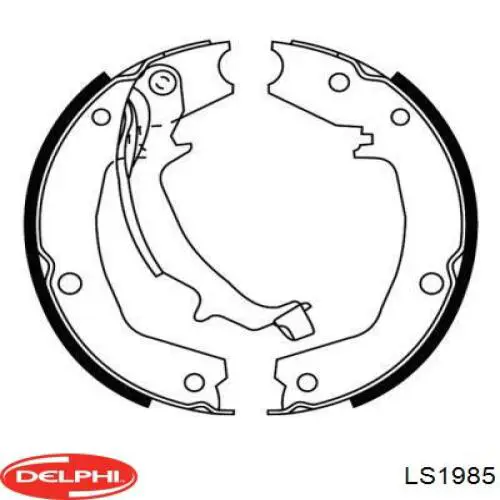 Купить LS1985 Delphi Колодки ручника/стояночного тормоза