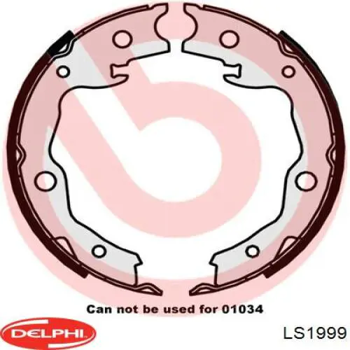 Тормозные колодки стояночного тормоза Delphi LS1999 цена, от 25.20 USD