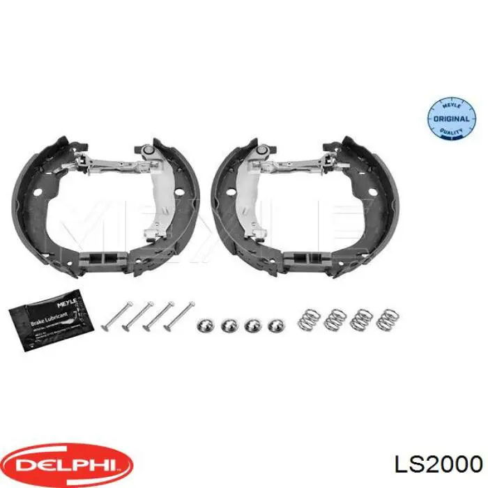 Купить LS2000 Delphi Задние барабанные тормозные колодки