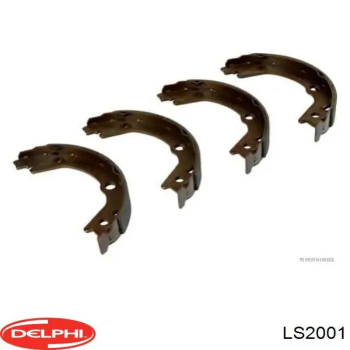 Колодки стояночного тормоза Delphi LS2001