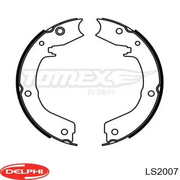 Колодки ручника LS2007 Delphi