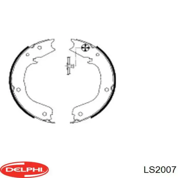 Колодки ручника LS2007 Delphi