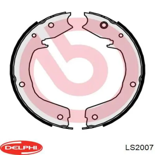 Купить LS2007 Delphi Колодки ручника/стояночного тормоза