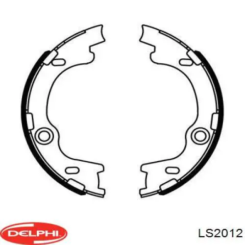 Колодки ручника LS2012 Delphi