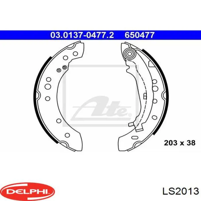 Тормоза рабочие задние ножные и тормозные барабаны Delphi LS2013 цена, от 19.23 USD