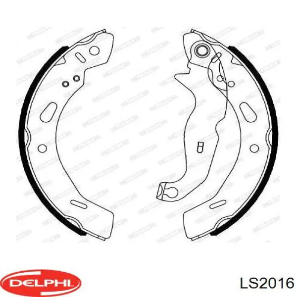 Задние барабанные колодки LS2016 Delphi