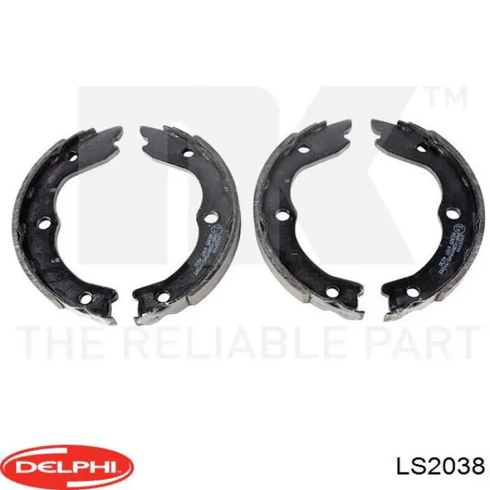Тормозные колодки стояночного тормоза Delphi LS2038 цена, от 29.23 USD