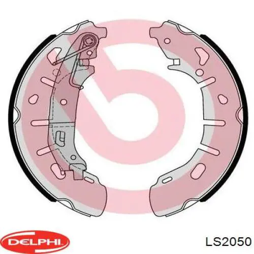 Тормоза рабочие задние ножные и тормозные барабаны Delphi LS2050 цена, от 37.26 USD