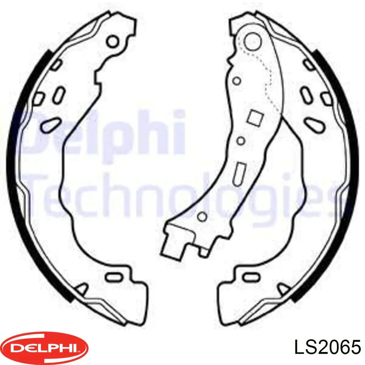 Задние барабанные колодки LS2065 Delphi