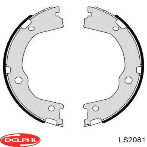 Тормозные колодки стояночного тормоза Delphi LS2081 цена, от 34.87 USD