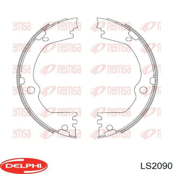 Колодки ручника LS2090 Delphi