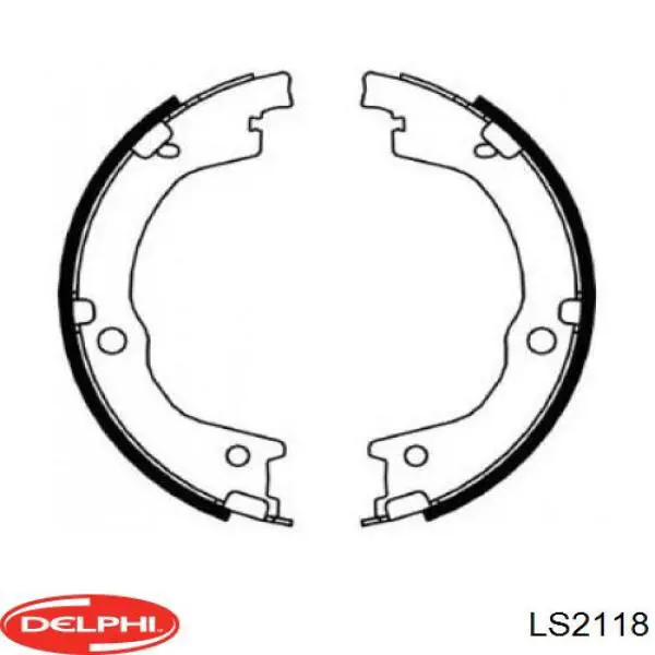 Тормозные колодки стояночного тормоза Delphi LS2118 цена, от 31.19 USD